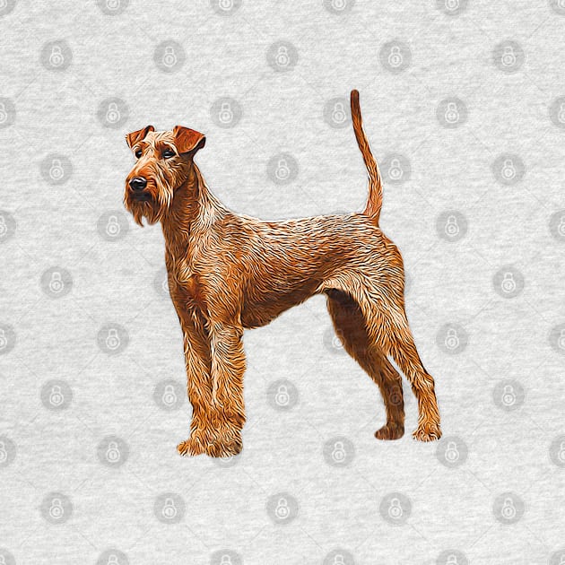 Irish Terrier Dog by ElegantCat